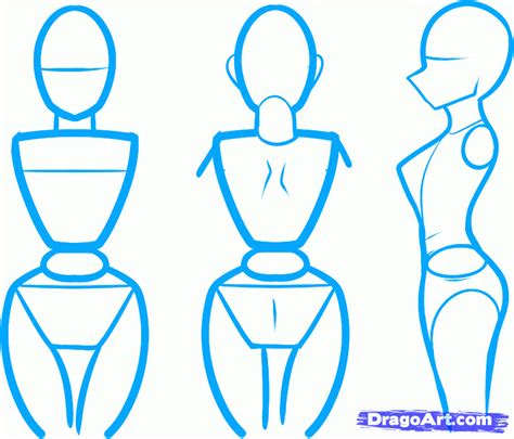 How To Draw Anime Bodies Draw Anime Body Figures Step By