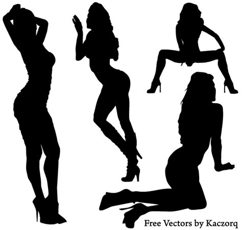 girls silhouettes download free vector art free vectors