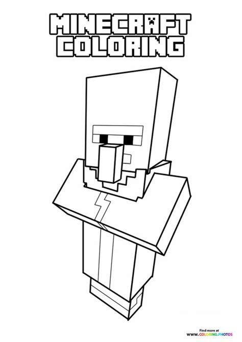 minecraft characters coloring pages  kids