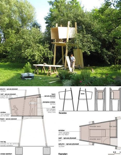 tree house plans drawings dornob