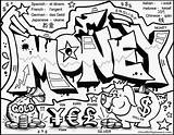 Graffiti Coloring Pages Cool Words King Popular sketch template