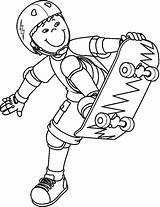 Skatista Skateboarding Cris Robena Coloringcity Sponsored sketch template