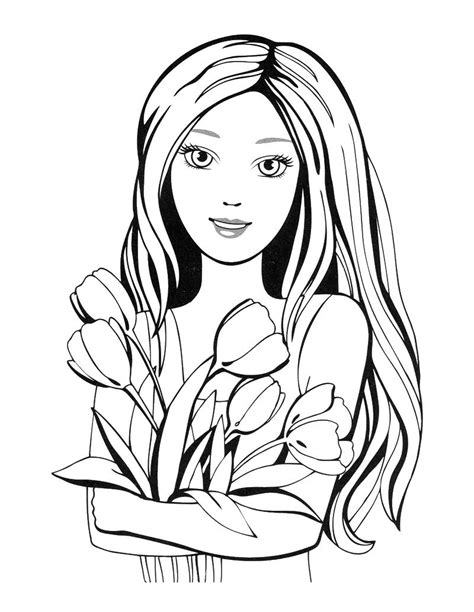 pretty lady coloring pages coloring pages