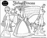 Coloring Paper Pages Doll Dress Monday Marisole Dolls Princess Print Printable Barbie Vintage Four Paperthinpersonas Template Color Click Yellow Awesome sketch template