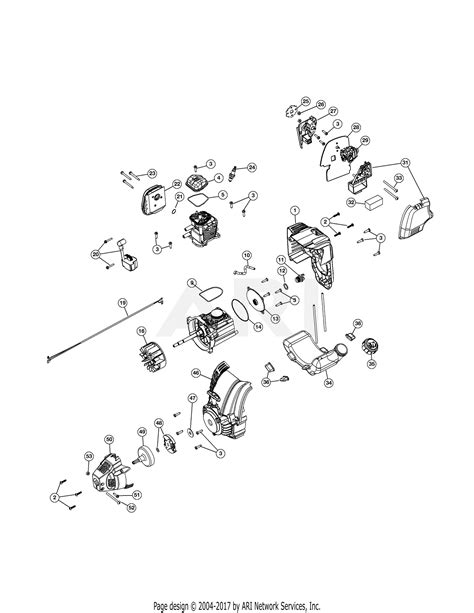 troy bilt tbec akg akg tbec parts diagram  engine assembly version