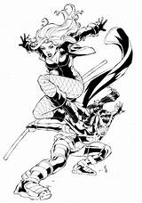 Huntress Canary Deviantart Coloring Pages Dc Comic Comics sketch template