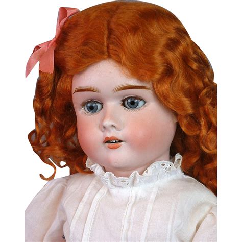 Max Handwerck Ginger Girl Antique Bisque Doll 25” In Crispy Whites