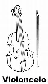 Violoncelo Instrumentos Nossas Partilhas Musicales sketch template
