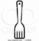 Spatula Kitchen Clipart Illustration Royalty Lal Perera Vector Coloring Pages Template sketch template