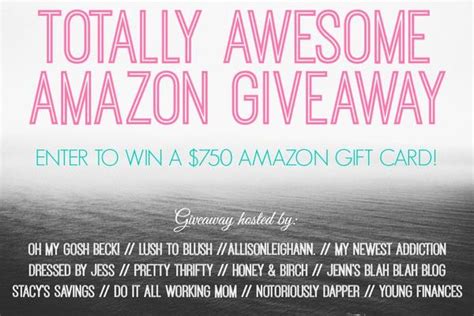 amazoncom gift card giveaway prettythriftycom