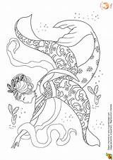 Coloring Coloriage Des Sirene Sirène La Mermaid Chine Pages Mermaids Sirènes Du Belle sketch template