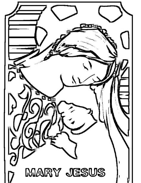 mary mother  jesus coloring pages coloring pages