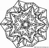 Mandalas Star Coloring Pages Coloriage Kb Drawing sketch template