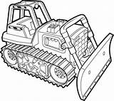 Bulldozer Coloring Pages Dozer Template sketch template