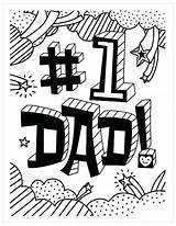 Fathers Coloring Pages Printable Funny Color Happy Dads Print Getcolorings sketch template