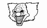 Coloring Pages Evil Clown Getcolorings Printable Scary sketch template