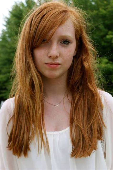 Pretty Green Eyed Redhead With Freckles Natural Red Hair