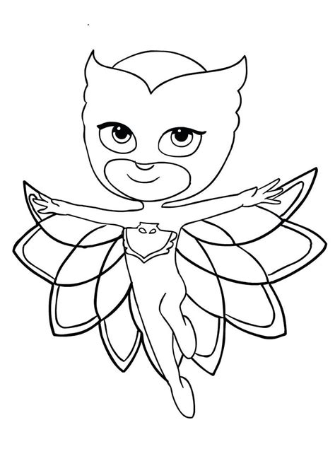 owlette  pj masks coloring page  printable coloring pages