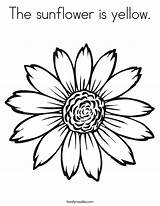 Coloring Sunflower Yellow Flower Worksheet Pages Printable Outline Outlines Twistynoodle Rose Sunflowers Print Sheets Kids Soon Well Tattoo Sun Color sketch template