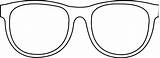 Coloring Pages Glasses Eyeglasses Retro Color Kids Designlooter 66kb 219px sketch template