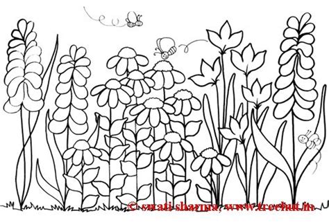 garden scene colouring pages page  garden coloring pages colorful