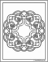 Irish Colorwithfuzzy Knots sketch template