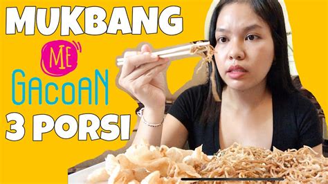 makan  porsi mi setan  gacoan mukbang indonesia youtube