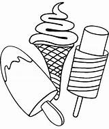 Cone Ice Cream Coloring Pages Printable Icecream Print Color Getcolorings sketch template