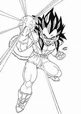 Vegeta Dragon Ball Ssj4 Coloring Gt Pages Dragonball Lineart Drawings Color Comments Library Clipart Deviantart Manga sketch template