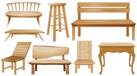 designs  wooden chairs   vectors