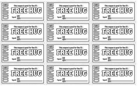 hug coupon printable printable templates
