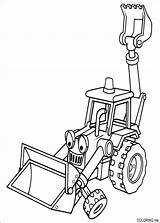 Coloring Backhoe Getcolorings Pages Bob Color Printable sketch template