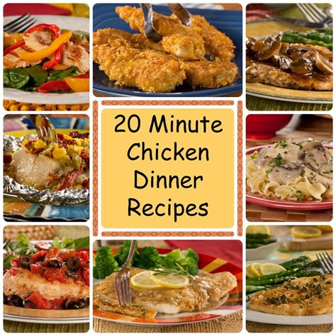 minute chicken dinner recipes everydaydiabeticrecipescom