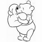 Pooh Winnie Drawing Outline Bear Stencil Cartoon Stencils Drawings Disney Draw Coloring Things Pages Choose Board sketch template
