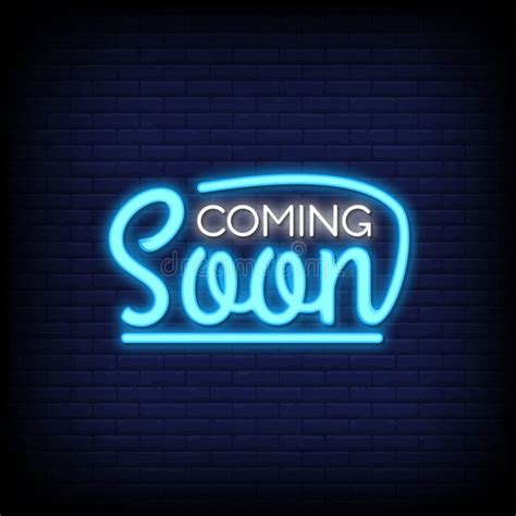 coming  neon signs style text vector stock vector illustration  magic nightlife