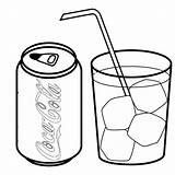 Cola Coca Coloring Drink Soft Pages Glass Kids Popular Most Adults sketch template