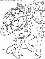 Horse Shortcake Pages Coloring Strawberry Printable Color Strawberries sketch template