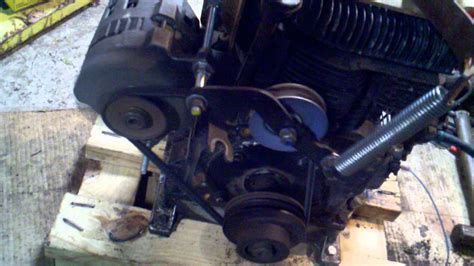 hp cast iron briggs stratton engine model  driving  gm cs alternator youtube
