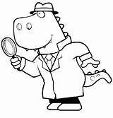 Detective Coloring Pages Getdrawings sketch template