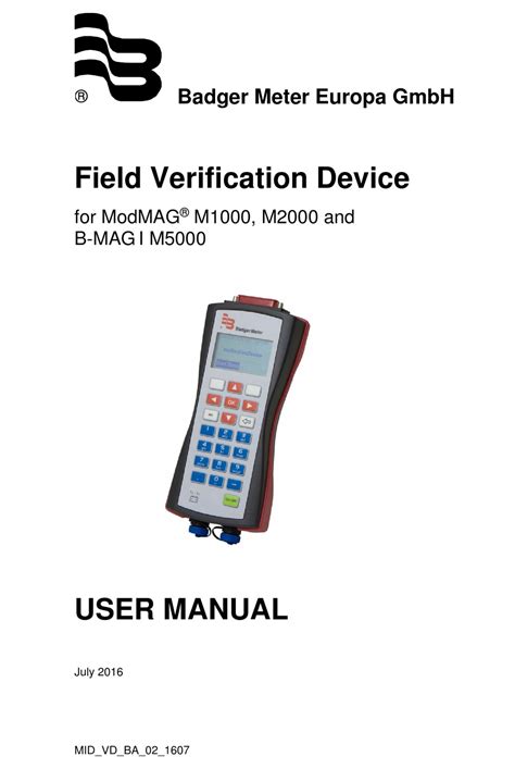 badger meter modmag  user manual   manualslib