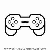 Gamepad Videogame Controllers Ultra Controlador Giochi Ultracoloringpages sketch template