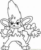 Simisage Pokemon Coloringpages101 sketch template