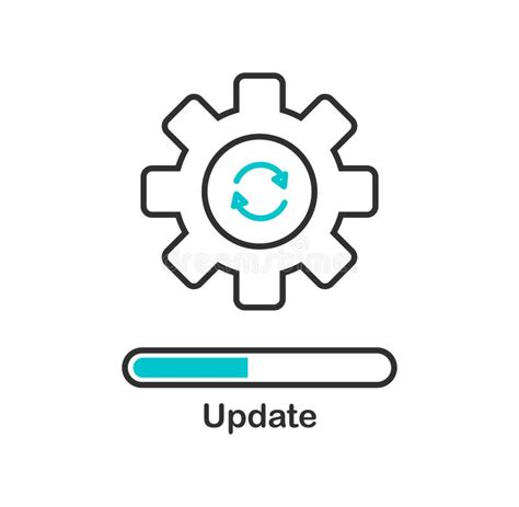 update software icon upgrade application progress icon stock illustration illustration