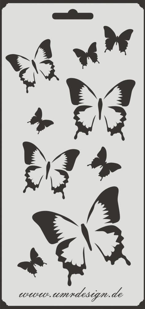scrapbook stencil s 114 butterflys ~ craft ~ umr design