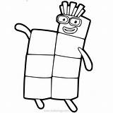 Numberblocks Xcolorings Colouring sketch template