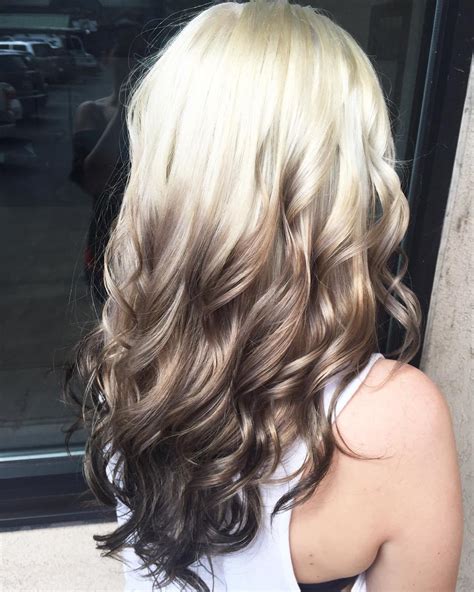 ombre hair color ideas  blond brown red  black hair