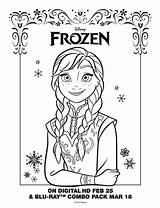 Frozen Coloring Pages Ana Fiesta sketch template