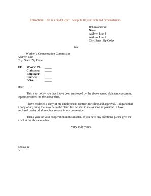 legal workers compensation  template pdffiller