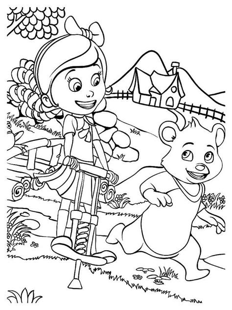 goldie  bear coloring pages