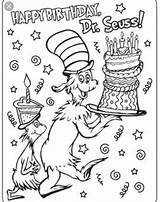 Seuss Dr Coloring Pages Printables Printable Birthday Preschool Activities Happy Suess Thing Crafts Kindergarten Kids Week Lorax Book Across America sketch template
